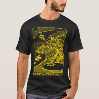 VINTAGE TAROT CARD KNIGHT OF SWORDS T-Shirt