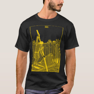 VINTAGE TAROT CARD SWORDS SIX T-Shirt