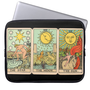 Vintage Tarot Card Trio Laptop Sleeve