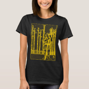 VINTAGE TAROT CARD WANDS NINE T-Shirt