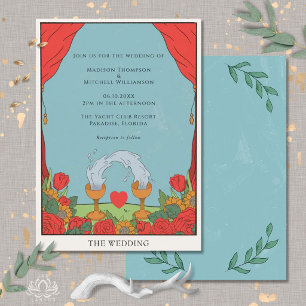 Vintage Tarot Deck Divination Mystical Wedding   Invitation