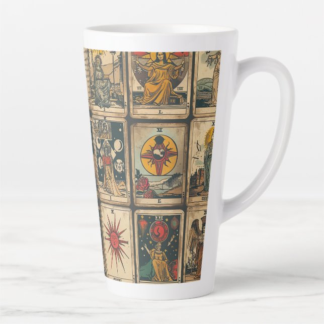 Vintage Tarot Latte Mug (Right)