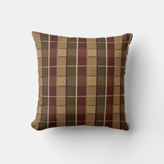 Vintage Tartan Floral Rose Elegant Art Pillow