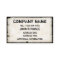 Vintage Tattered Business Cards