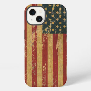 Vintage Tattered US Flag iPhone 13 Case