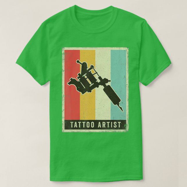 Vintage Tattoo Artist Retro Gift  T-Shirt (Design Front)