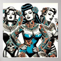 Vintage Tattoo Girls