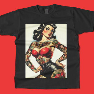 Vintage Tattooed Pin-up T-Shirt