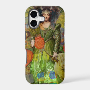 Vintage Taurus Classic Woman Portrait Gothic Art