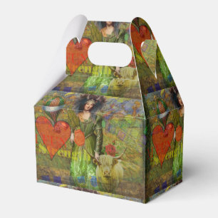 Vintage Taurus Classic Woman Portrait Gothic Art Favour Box