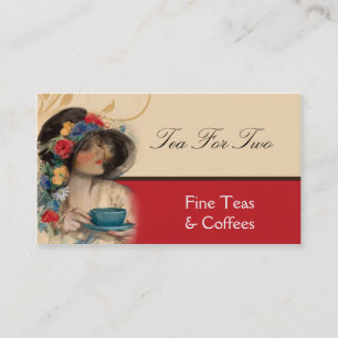 Vintage Tea or Coffee Business Card