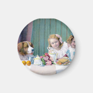 Vintage Tea Party  Magnet