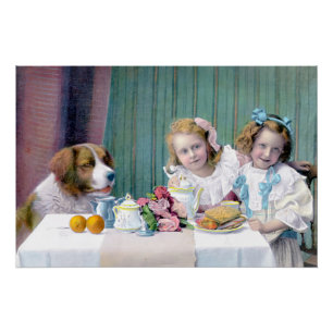 Vintage Tea Party Poster