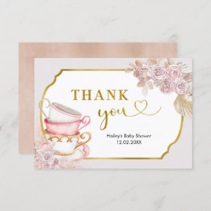 Vintage Tea Party Thank You Card