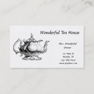 Vintage Tea Pot  Business Card