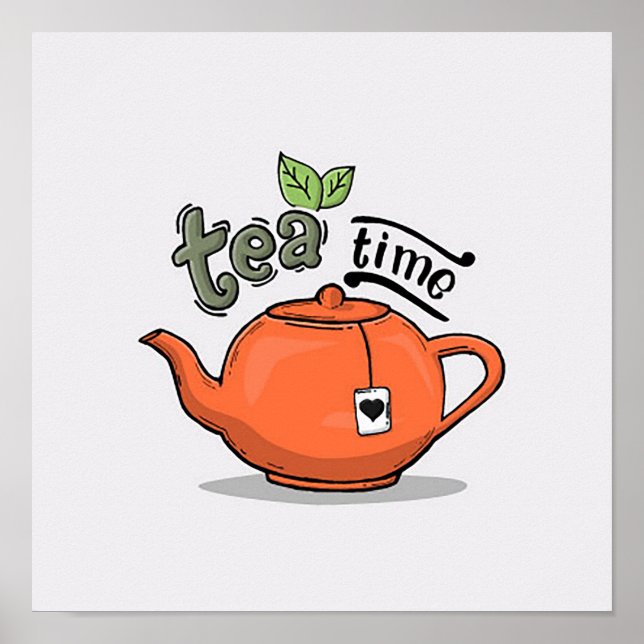 Vintage Tea Time Poster (Front)