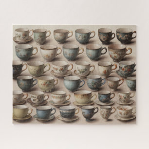Vintage Teacups Jigsaw Puzzle