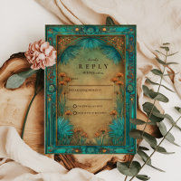 Vintage Teal Garden Islamic Wedding