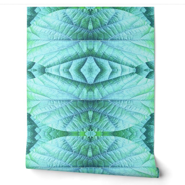 Vintage teal "Ratti_Creative_Arts" wallpaper (Unrolling)