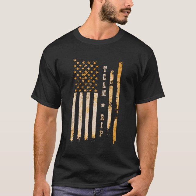 Vintage Team Rip Flag T-Shirt (Front)