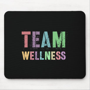 Vintage Team Wellness Health Trainer Life Nurse Te Mouse Pad