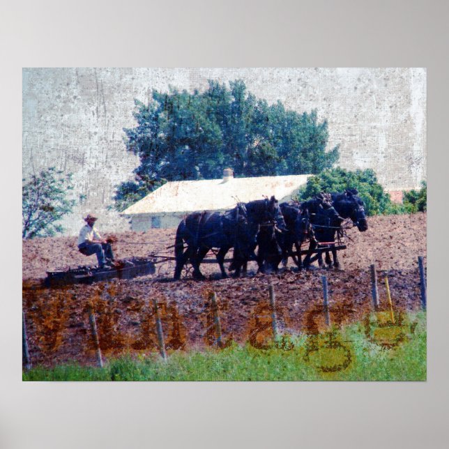 Vintage Team Work Poster (Front)