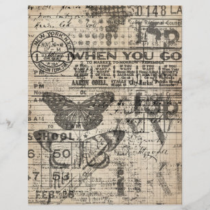 Vintage tear away scrapbook paper (4)