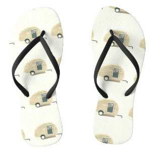 Vintage teardrop trailer gypsy caravan jandals