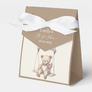 Vintage Teddy Bear Baby Shower Favour Box
