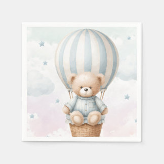 Vintage Teddy Bear Baby Shower Invitation Napkin