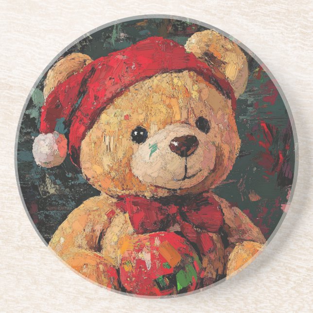 Vintage Teddy Bear Coaster (Front)