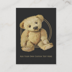 Vintage Teddy Bear Custom Business Cards