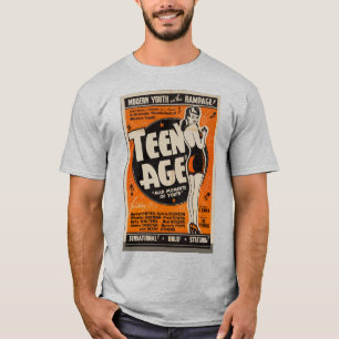 Vintage “Teen Age” Retro Movie Poster Style Design T-Shirt