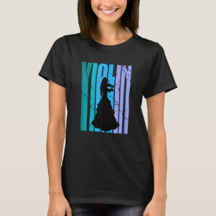 Vintage Teen Violin Player Motivational Fan Bday V T-Shirt