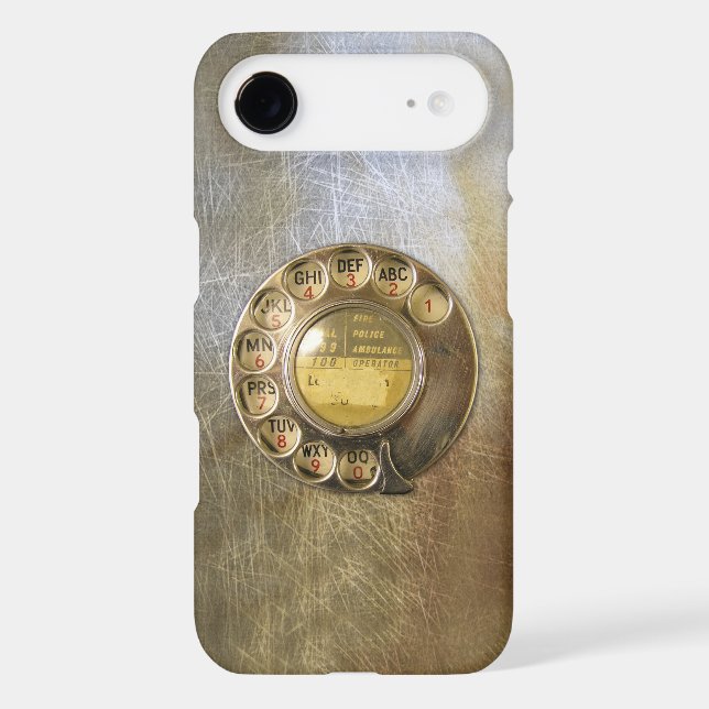 Vintage_Telephone_Dial 04 Case-Mate iPhone Case (Back)