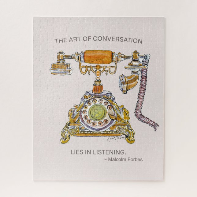 Vintage Telephone Jigsaw Puzzle (Vertical)