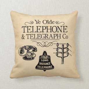 Vintage Telephone Seat Cushion