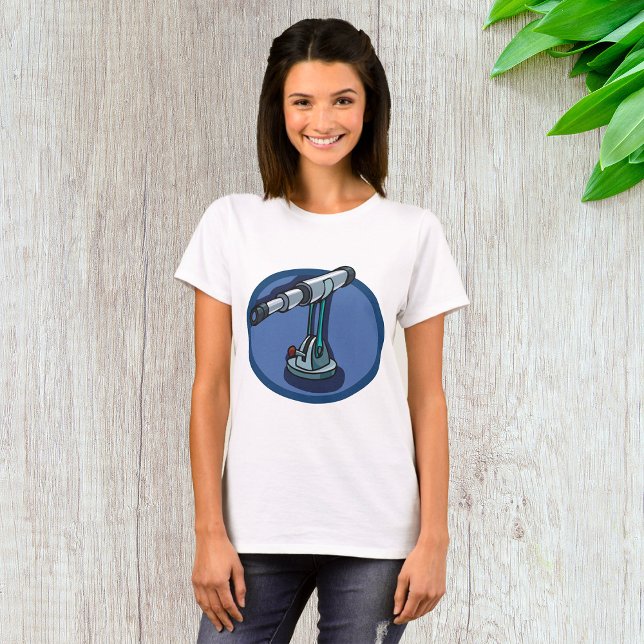 Vintage Telescope Astronomy Enthusiast Stargazing  T-Shirt (Creator Uploaded)