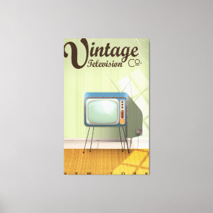 Vintage Television Co. Commercial Canvas Print
