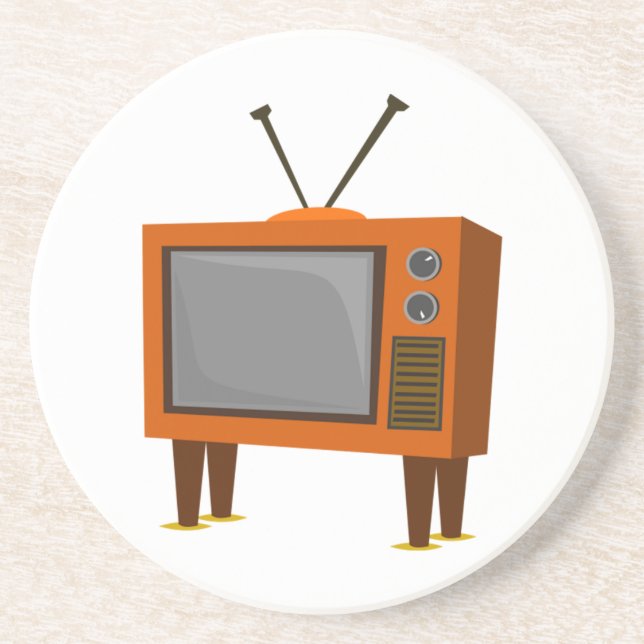 Vintage Television Coaster (Front)