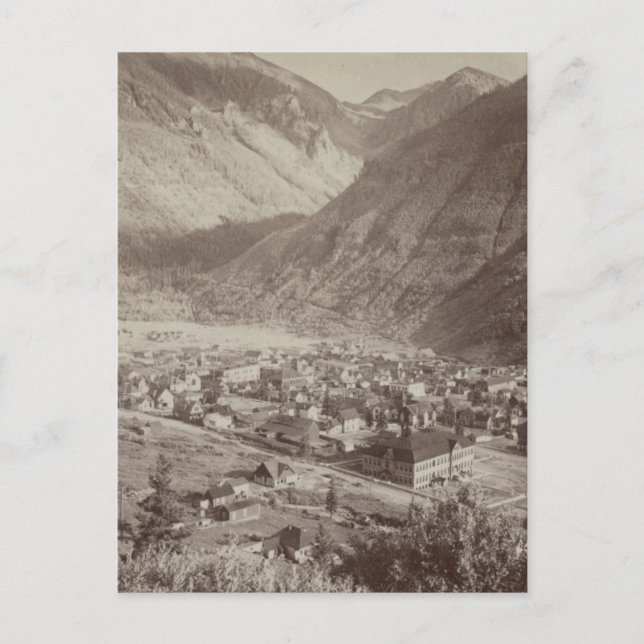 Vintage Telluride Cityscape Postcard (Front)