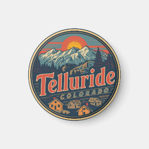 vintage Telluride colorado outdoor hiking gifts Magnet