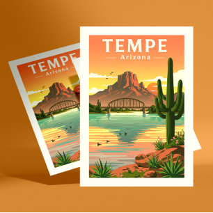 Vintage Tempe Arizona Postcard