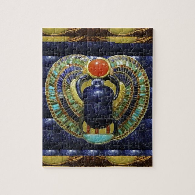 VINTAGE Temple Arts from Egypt PYRAMIDS Jigsaw Puzzle (Vertical)