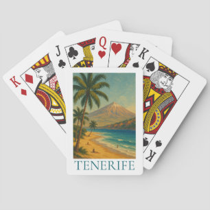 Vintage Tenerife Canary Island Beach Playa Travel Playing Cards