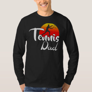 Vintage Tennis Dad Retro Sunset Funny Sports T-Shirt
