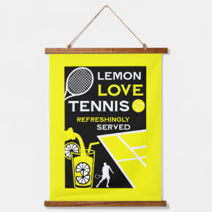 Vintage Tennis Lemonade Hanging Tapestry