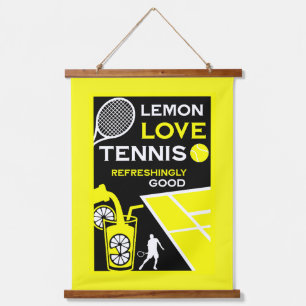Vintage Tennis Lemonade Hanging Tapestry