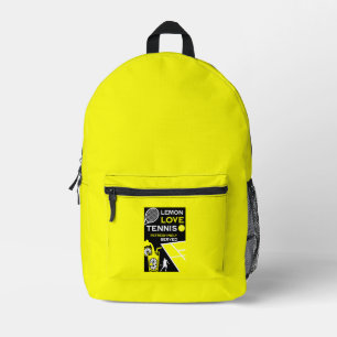 Vintage Tennis Lemonade Printed Backpack