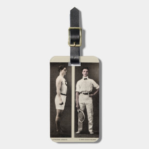 Vintage Tennis Player Athlete Pro Luggage Tag